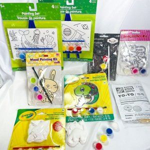 Lot of 8 Kits Kids Paint Build Your Suncatcher Yo-yo Kits 6-8 Years